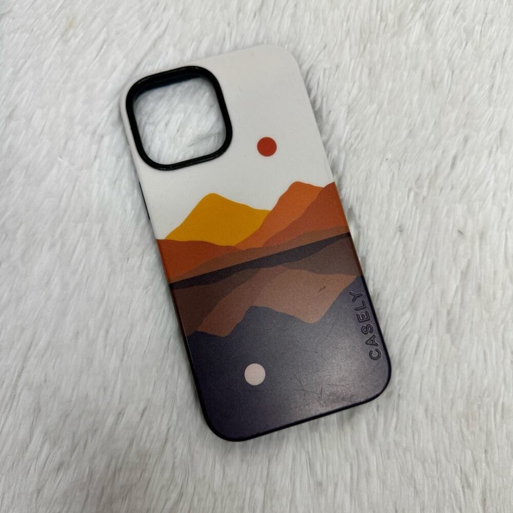 CASELY / opposites attract day & night mountains iPhone 13 Pro Max phone case